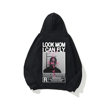 Startmore Unisex Look Mom I Can Fly Sweatshirt Beyaz Siyah