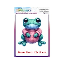 Örgü Görünümlü Ütü İle Yapışan Tişört Tekstil Baskı 3196