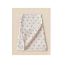 %100 Pamuk Bebek Battaniyesi 80x90 Pembe