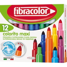 Fibracolor Colorito Maxi Jumbo Keçeli 12 Renk