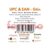 500 Adet-Ean-Upc-Gtin Barkodu Numarası Ürün Listeleme Kodu