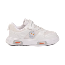 Reyber Beyaz Cırtlı Fileli Hafif Unisex Çocuk Spor Ayakkabı 026 F