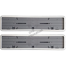 Çerçeveli Plakalık Plaka Altlığı Gri 2& 39li