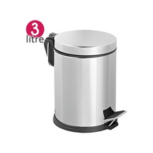 Pedallı Çöp Kovası 3 Litre Dolap İçi Çöp Kovası Metal Çöp Kovası