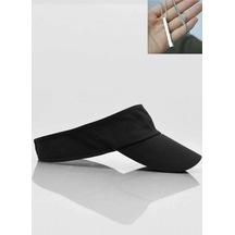 Shopiolog 2'li Kombin Unisex Uv Koruyucu Vizör Kasket Siperlik Tenis Siyah