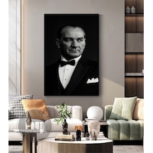 Papyon Atatürk Kanvas Tablo Ev Duvar Salon Ofis Dükkan Hediyelik Dekarasyon Süsü