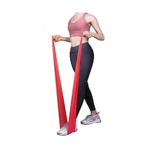 Aerobik Bandı Fitness Egzersiz Orta Sertlastiği Kırmızı