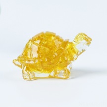 Gajeena Şans Getiren Altın Kaplamalı Akvamarin Kristal Kaplumbağa Figürü