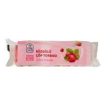 Fine Dreaming Büzgülü Çöp Torbası 10 Adet Büyük Çilek Kokulu 3'li Ekonomik Paket - 3 Adet Tarı
