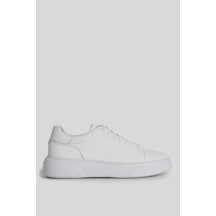 Lufian Tommy Erkek Deri Sneaker Ayakkabı Beyaz 111230187 Beyaz