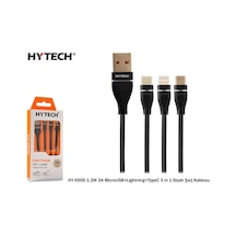 Hytech Hy X505 1 2m 3a Microusb Lightning Typec 3