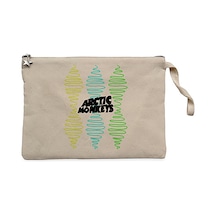 Arctic Monkeys Steep Wave Krem Clutch Cüzdan / El Çantası Krem