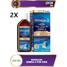 Nutraxin Omega3 Tutti Frutti Aromalı Çocuklar İçin 2 x 150 ML