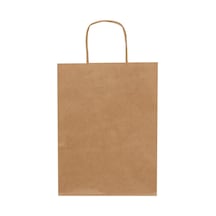 Packanya 18 x 8 x 23 - 200 Adet Burgu Saplı Kraft Çanta