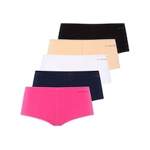 U.s Polo Assn. 67004 Kadın 5 Li Kıl Lastiklı Şort -siyah&ten&bey&fuşya&lacivert Lacivert