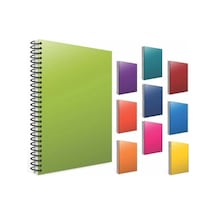185466 Defter A4 Eko Pp Spiralli 60 Yaprak Çizgili 4175 Çok Renkli