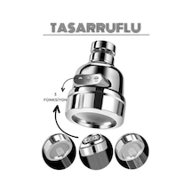 Modacar 3 Fonksiyonlu Tasarruflu Musluk Başlığı Krom
