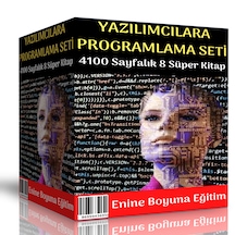 Yazılımcılara Programlama Uzmanlık Eğitim Seti 8 Süper Kitap
