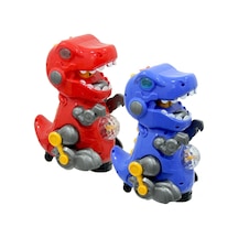 Birlik Pilli Işıklı Duman Püskürten Robot Trex