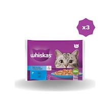 Whiskas Yaş Mama Poşet Balık 340 Gr - 3 Adet