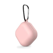 Samsung Galaxy Buds Core İle Uyumlu Silikon Renkli Kılıf Pembe