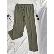 Intive Cool Comfort Waffle Kumaş Pamuklu Nefes Alabilir Basic Yaz Haki