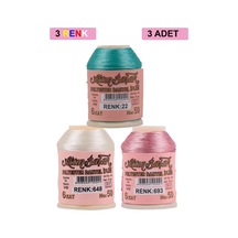 Jenerik 3 Adet Altınbaşak Oya Ve Dantel İpi 20 Gr - Royaleks - No: 648 - 693 - 022