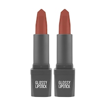 Süre Kalıcı Yoğun Renk Veren Nemlendirici Parlak Ruj - Glossy Lipstick 310 Spicy Terracotta 2 Paketi Genel