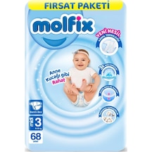 Molfix Bebek Bezi Fırsat Paketi 3 Beden 4 - 9 Kg 68 Adet