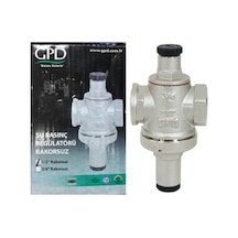 Gpd Su Basınç Regülatörü 1/2" Düşürücü ( Rekorsuz )