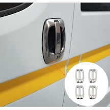 Ebal Otomotiv Fiat Ducato Krom Kapı Kolu+Çerçeve 4 kapı 8 Parça 2008 Üzeri