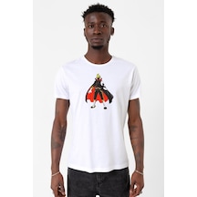 One Piece Anime Sanji Beyaz Erkek Bisikletyaka Tshirt 001