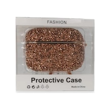 Newface Apple Airpods Pro 2 2.nesil Mira Taşlı Kılıf - Rose Gold