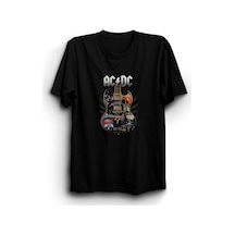 Acdc Baskılı Tshirt SIYAH