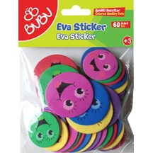 Bu-bu Eva Sticker Renkli Suratlar 60 Lı Bubu-st0142 Çok Renkli