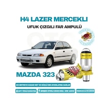 Mazda 323 1989 - 1998 Lazer Mercekli Ufuk Çizgili Far Ampulü Araç Motosiklet Led Şimşek Etkili