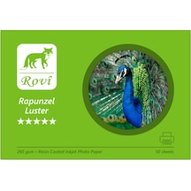 Rovi Rapunzel Parıltı Luster Fotoğraf Kağıdı 260gsm 50yp - 10 X 15 Cm