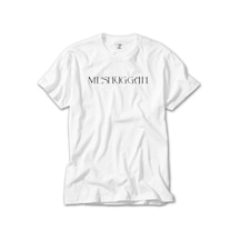 Meshuggah Logo Text Beyaz Tişört Beyaz