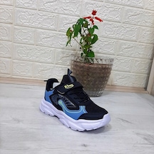 M.p. One 3222 Siyah Cırtlı Hafif Erkek Çocuk Spor Ayakkabı 001