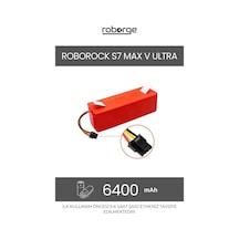 Roborock S7 Max V Ultra Robot Süpürge Uyumlu Batarya 6400 Mah - Muadil Ürün