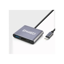 Enkado Ekd-tp43 Typce-c To 3 İn1 Hdmı +pd +usb 3,0 Adaptör