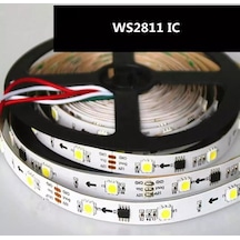 Hazar Led Beyaz Pixel Şerit Led 2811 12 Volt IP20 5M