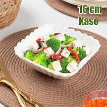 Porsima 1750n Porselen Kase Kare Desenli Derin Salata Kase 16cm