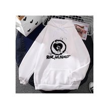 Tarzsokak Beyaz Unisex Hip Hop Grafik Moletom Karşı Yükselişi Masculino Kapşonlu Mod