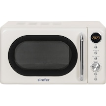Simfer 4605 20Litre Retro Mikrodalga Fırın Dijital Krem
