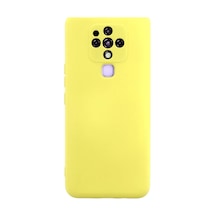 Tecno Camon 16 Uyumlu Kılıf Nano İçi Kadife Silikon - Sarı