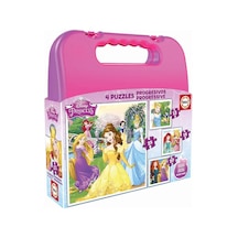 Educa 12+16+20+25 Parça Disney Prensesler Puzzle Taşıma Çantalı