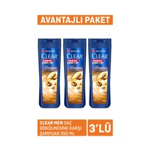 Clear Men Saç Dökülmesine Karşı Şampuan 3 X 350ml 3 Adet
