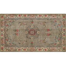 Gerçek El Dokuma Eskitme Vintage Halı 162 X 277 Cm 8846