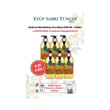 Bodrum Mandalinası Sıvı Sabun 500 Ml 6 Al 5 Öde Ve Rosıe Hediyeli